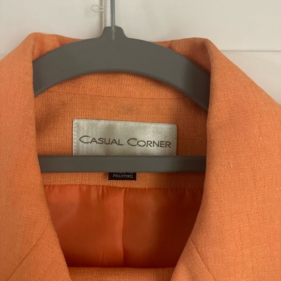 Casual corner vintage Orange Short Sleeve Blazer - Picture 2 of 5